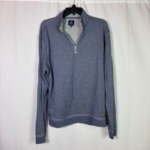 johnnie-O Sully Hanks 1/4 Zip Blue Grass Pullover L Golf Costal Layer Dadcore